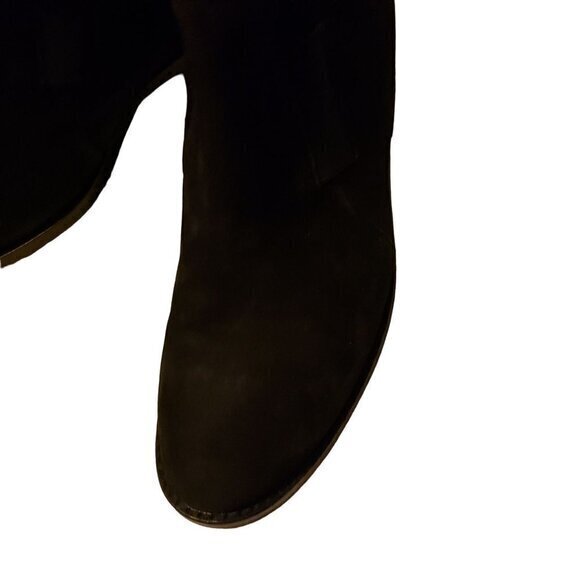 Eileen Fisher Black Suede Ankle Boots Booties Shoes Size 7.5 Pull-on - Picture 4 of 16